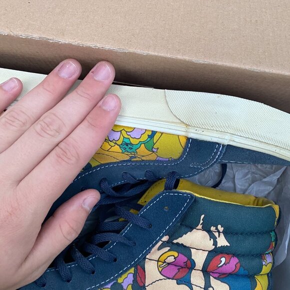 RARE The Beatles X Vans Sk8 High Yellow Submarine With Box Size 11 - Picture 8 of 16